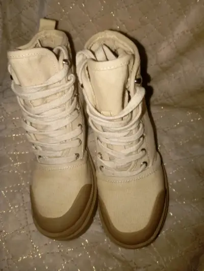 Botines beige con plataforma - miniatura 2