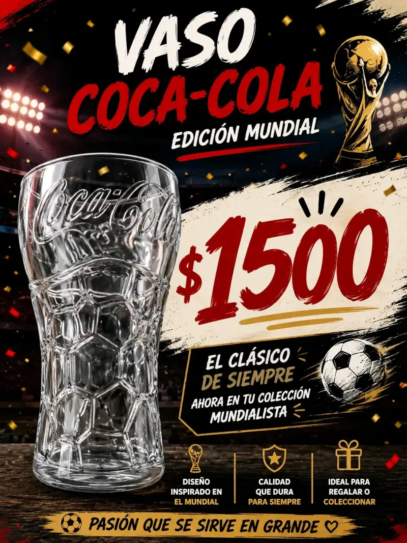 Vaso Coca-Cola edición mundial