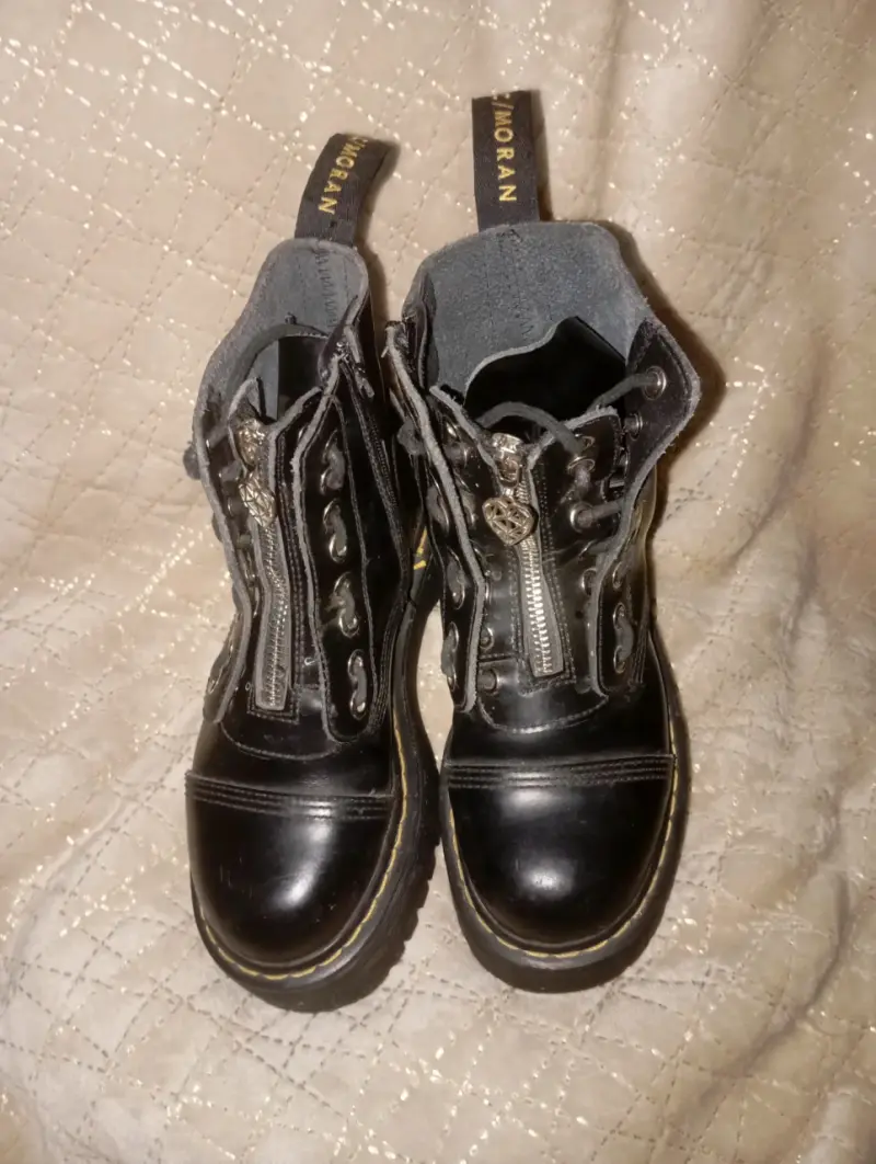 Botas negras plataforma con cierre - 2