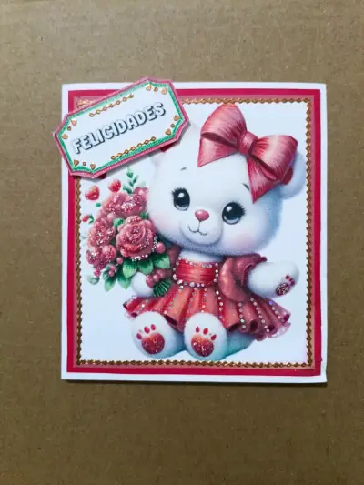 Tarjeta de Felicitaciones Oso - miniatura 2