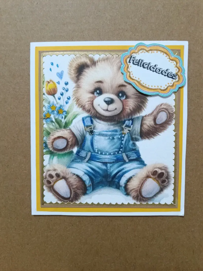 Tarjeta de Felicitaciones Oso - 3