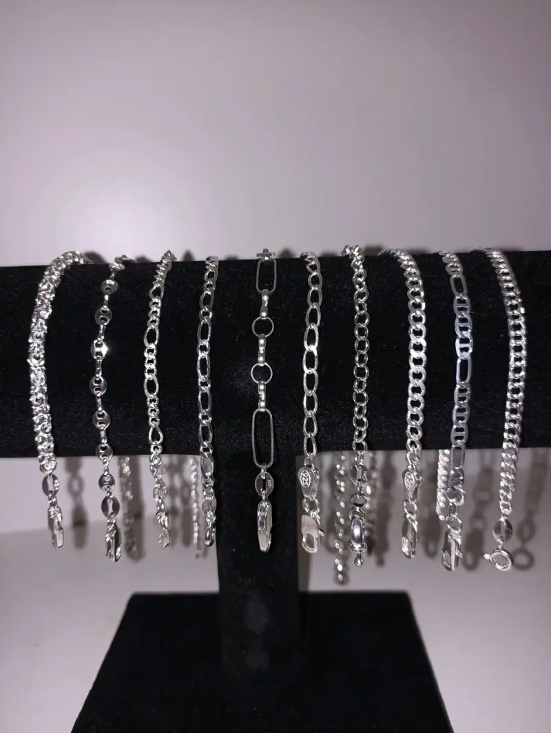 Pulseras y cadenas de plata 925 - 1