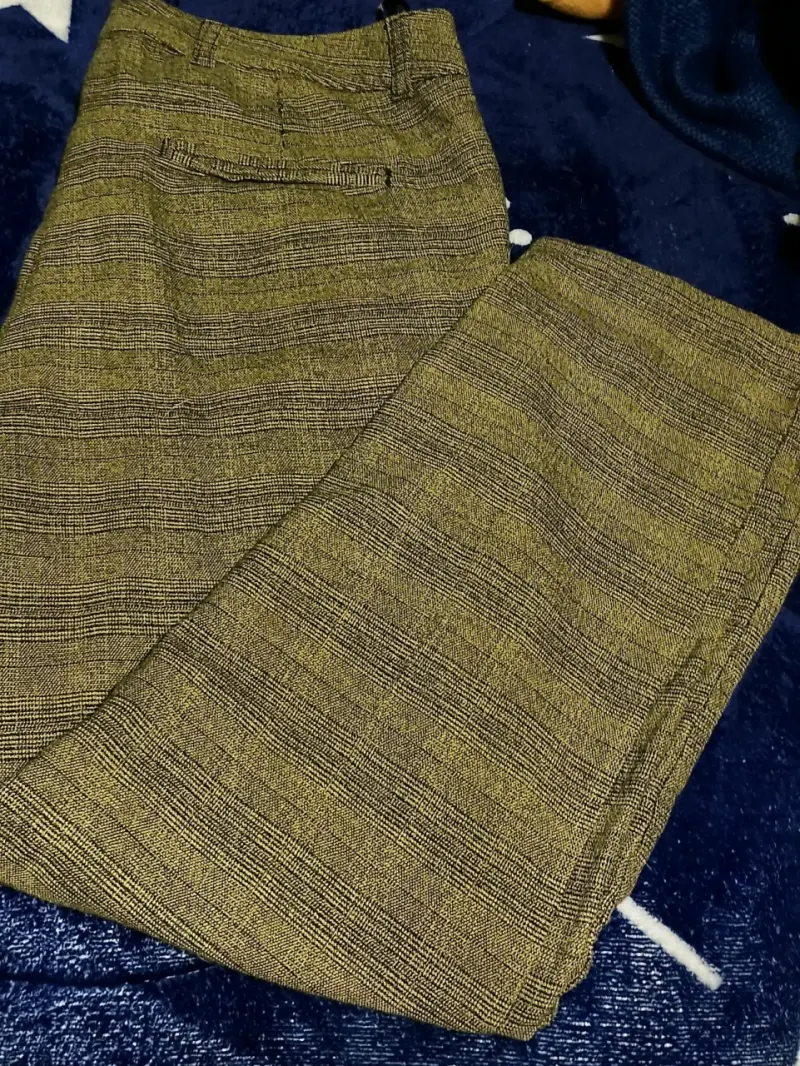 Pantalones de diseño a cuadros - 1