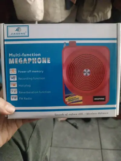 Megáfono multifuncional rojo - miniatura 1