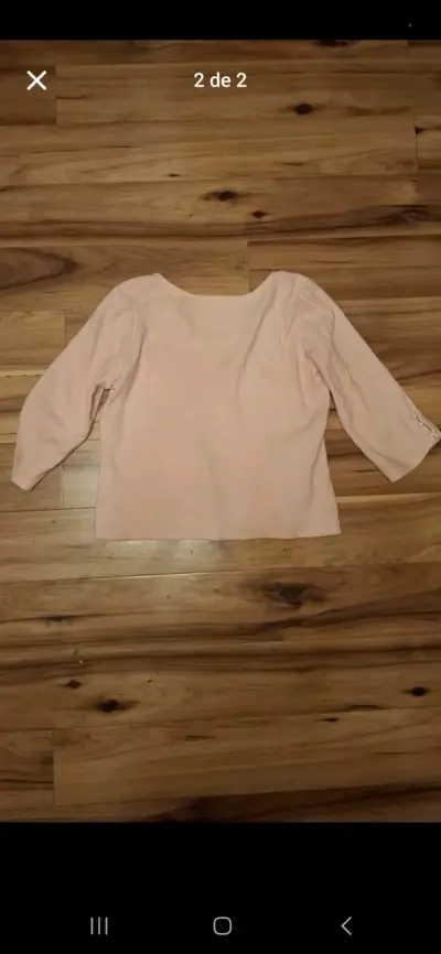 Polera rosada manga 3/4 - miniatura 2