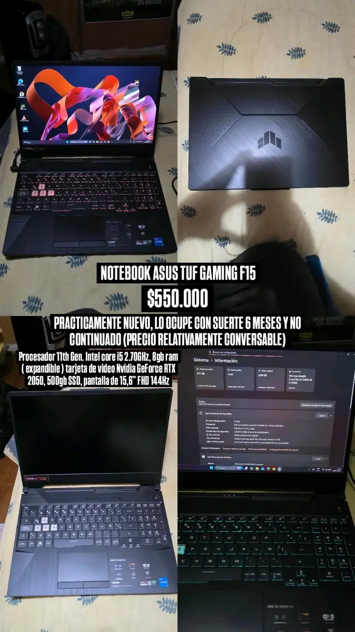 Laptop ASUS TUF Gaming F15 - 6