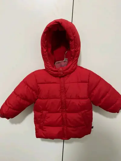 Chaqueta acolchada roja para niño - miniatura 1