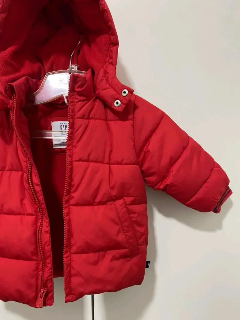 Chaqueta acolchada roja para niño - 3