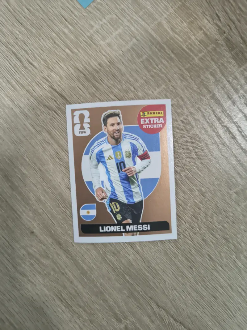 Lámina Messi Panini Extra Sticker