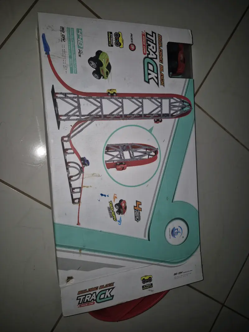 Pista de autos de bloques