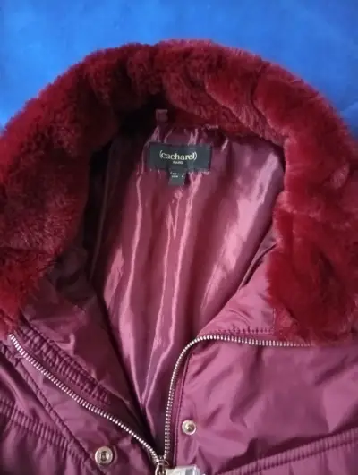Abrigo burdeos de mujer Cacharel - miniatura 1
