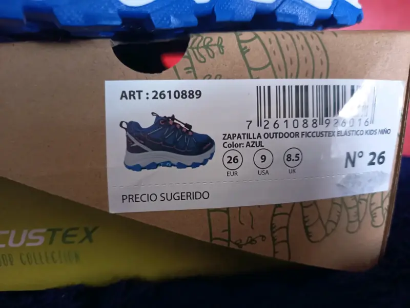 Zapatillas Ficcus outdoor niños azul - 3