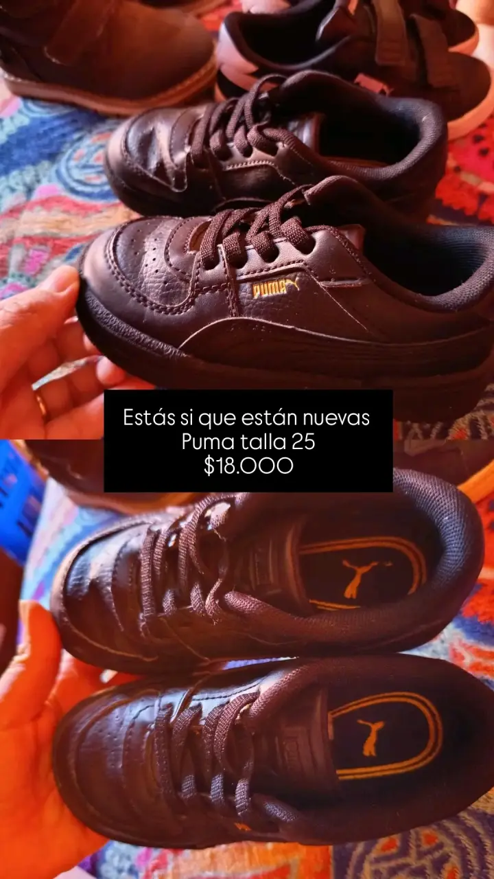 Zapatillas Puma negras talla 25