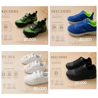 Zapatillas infantiles Skechers y puma de adulto - miniatura 1