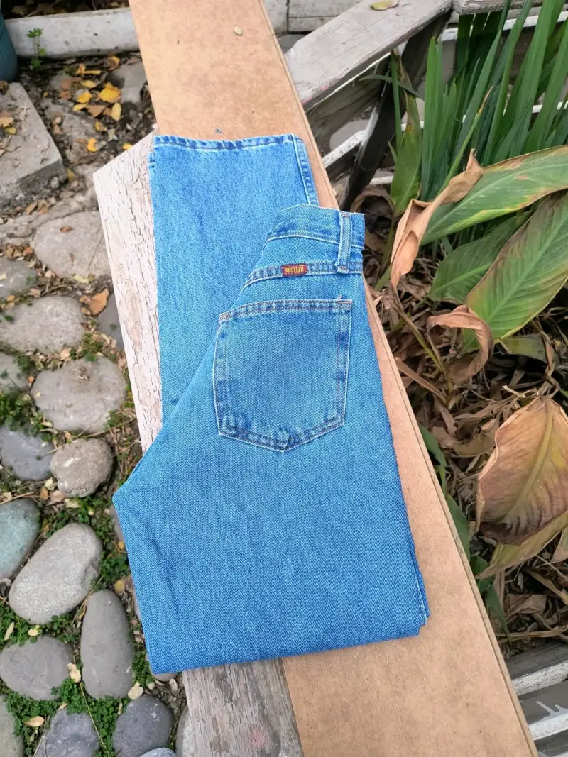 Mom jeans recto tiro medio americano Rustler t=36 - 3
