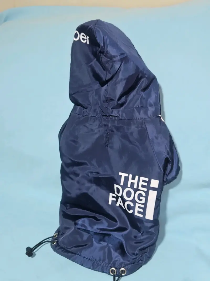 Chaqueta impermeable para perro azul - 1