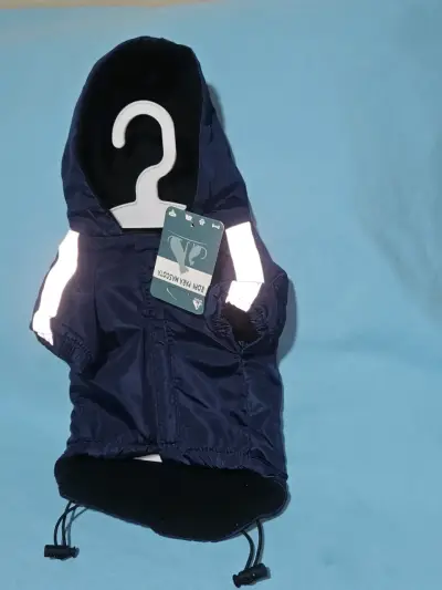 Chaqueta impermeable para perro azul - miniatura 2