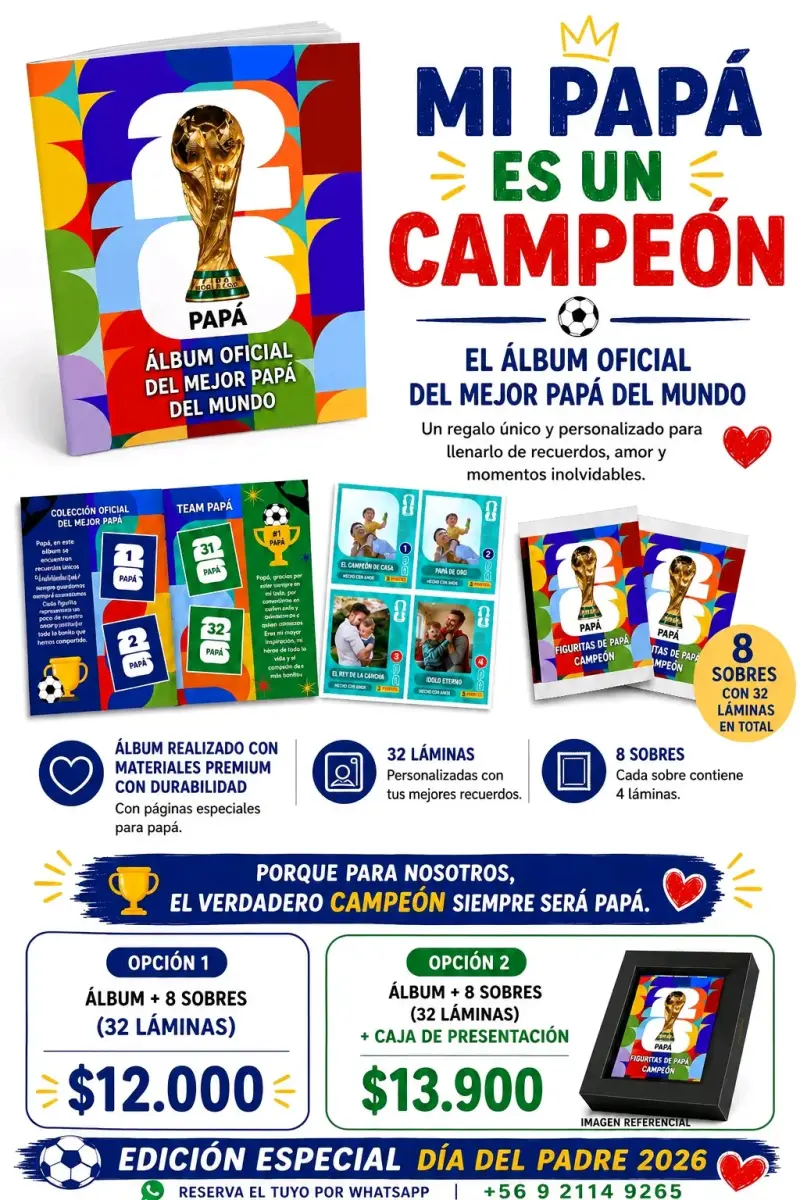 Álbum coleccionable Papá FIFA 2026 - 6