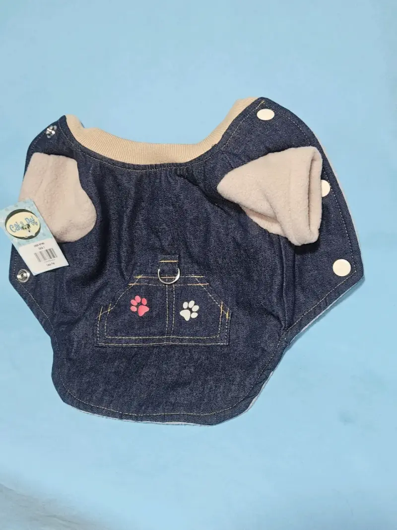 Chaqueta impermeable para perro azul - 1