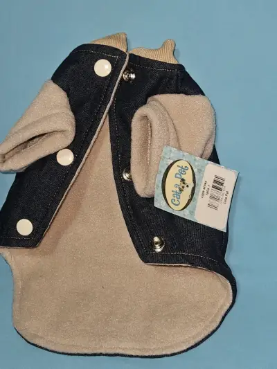 Chaqueta impermeable para perro azul - miniatura 2