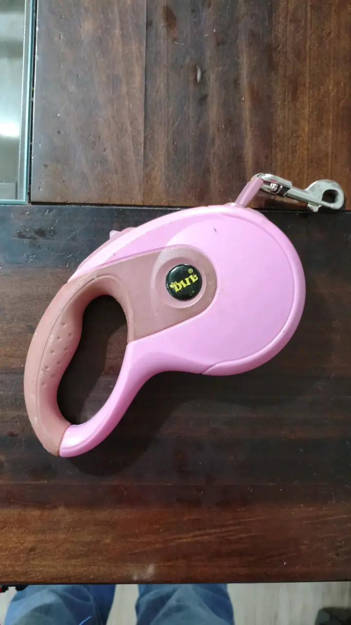 Correa extensible para perro rosa - 2