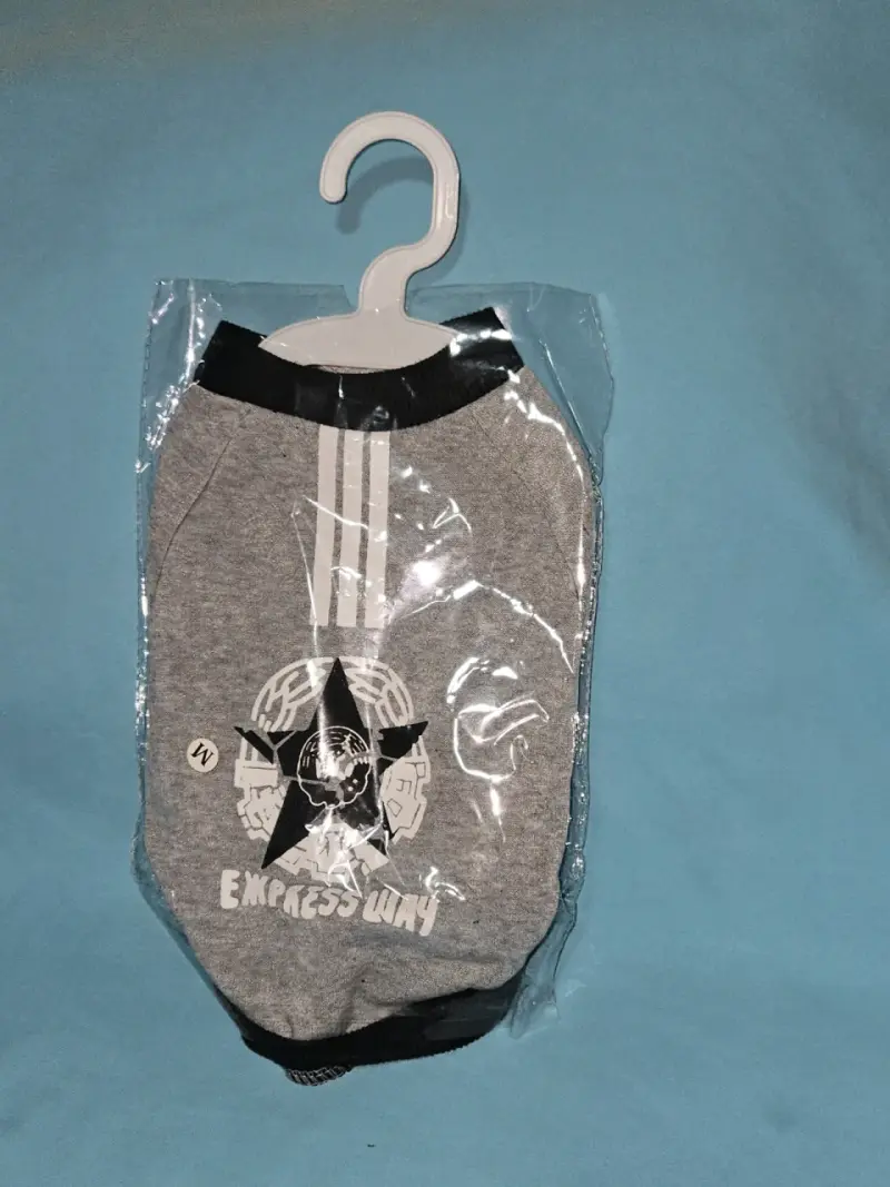 Poleron gris para mascotas - 1