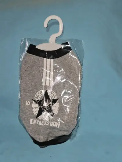 Poleron gris para mascotas - miniatura 1