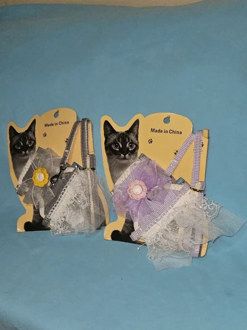 Arnés para gato con encajes - 1