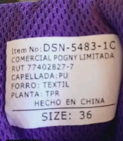 Zapatillas púrpuras talla 36 - miniatura 1