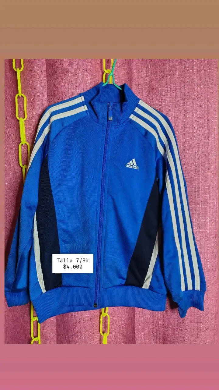 Chaqueta azul Adidas niño