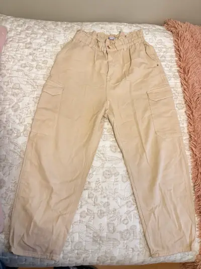 Jeans cargo Zara beige - miniatura 2