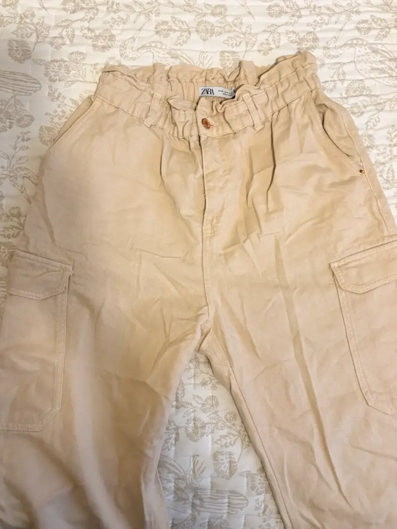 Jeans cargo Zara beige - 3