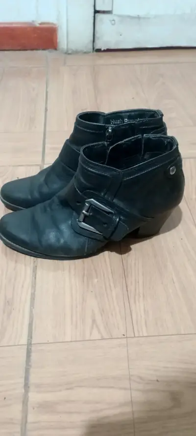 Botines de cuero negro número 37 - miniatura 3