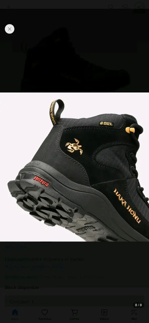 Botines negros Hakahonú nuevos - 4