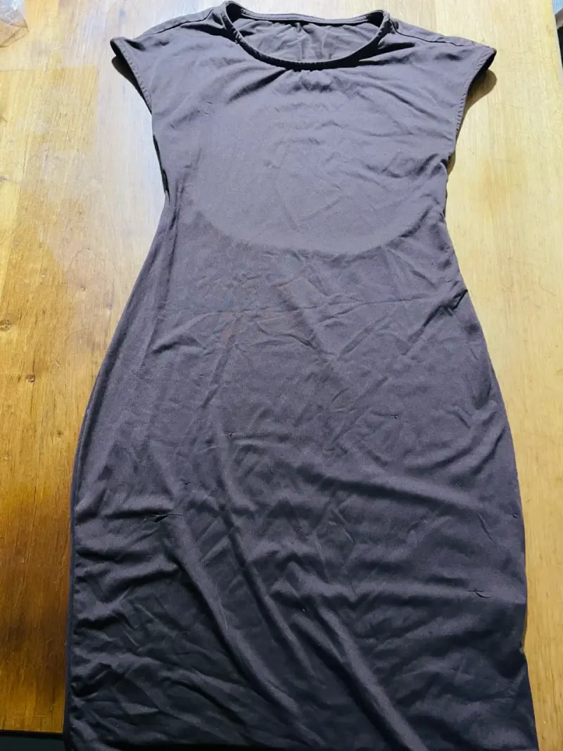 Vestido café - 1