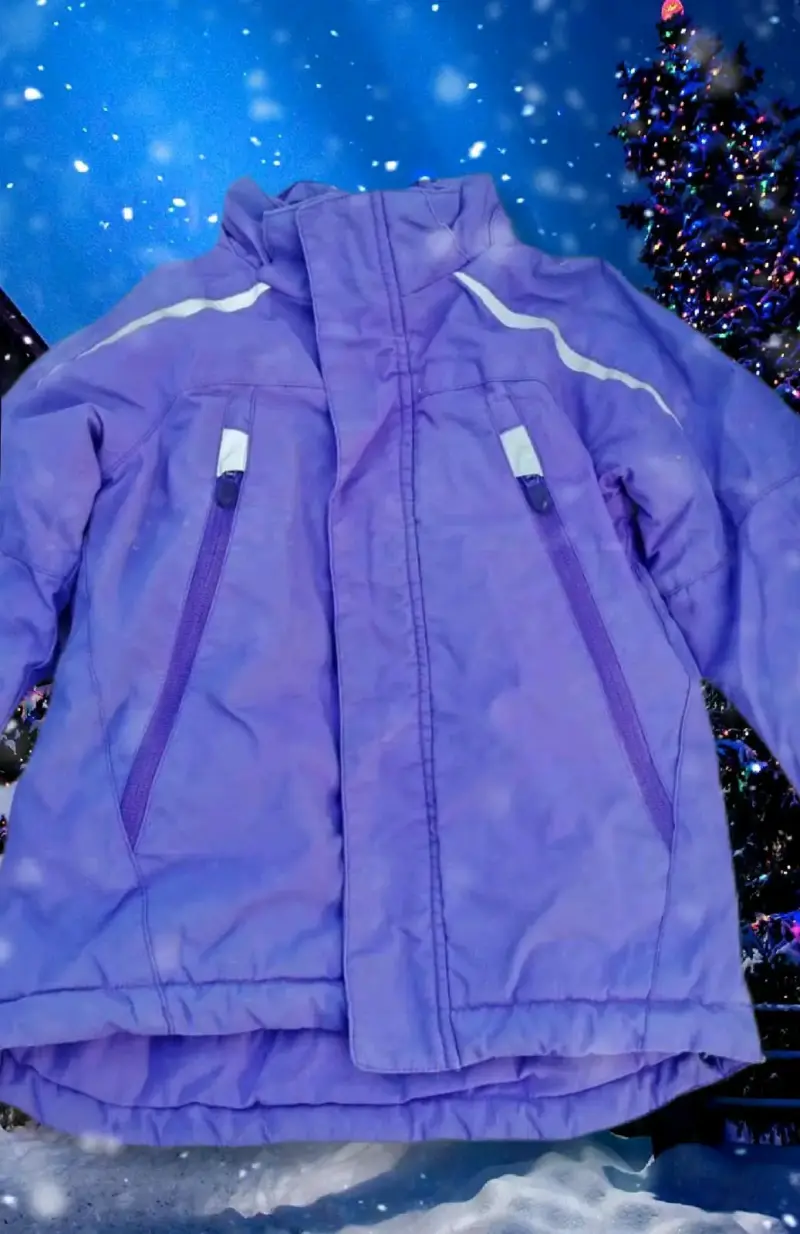 Chaqueta morada impermeable para 5 años - 2
