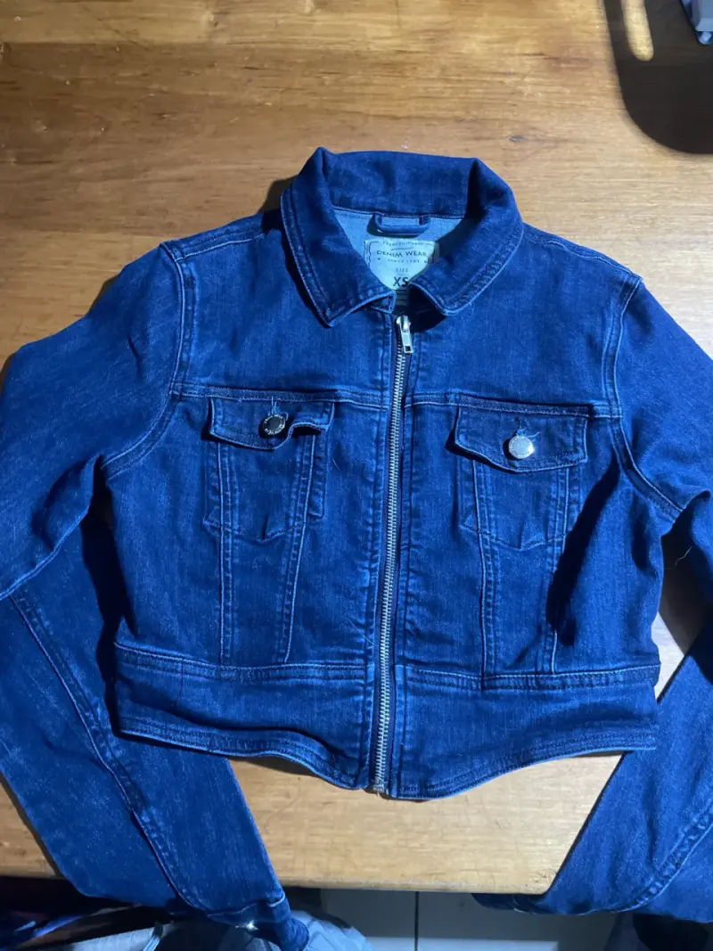 Chaqueta de mezclilla azul