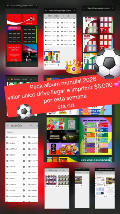 Pack álbum Mundial 2026 digital - miniatura 1