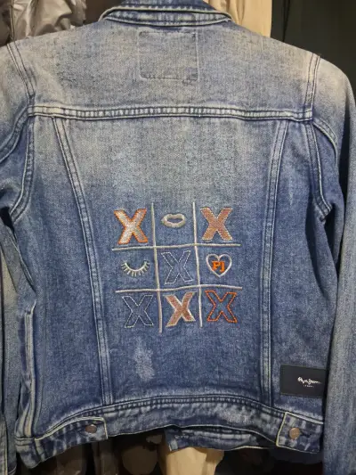 Chaqueta de mezclilla azul talla 12 pepe jeans - miniatura 2