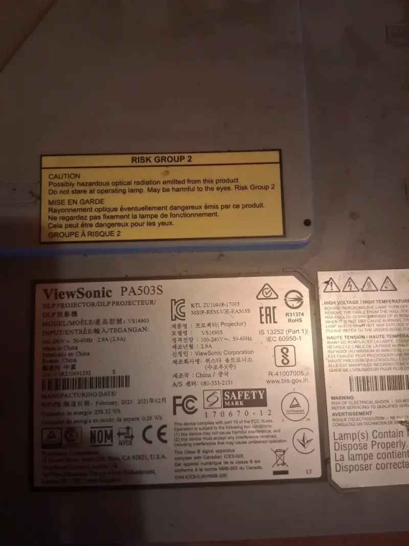 Proyector ViewSonic DLP usado - 2