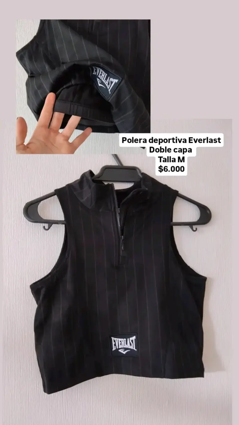 Polera deportiva Everlast negra