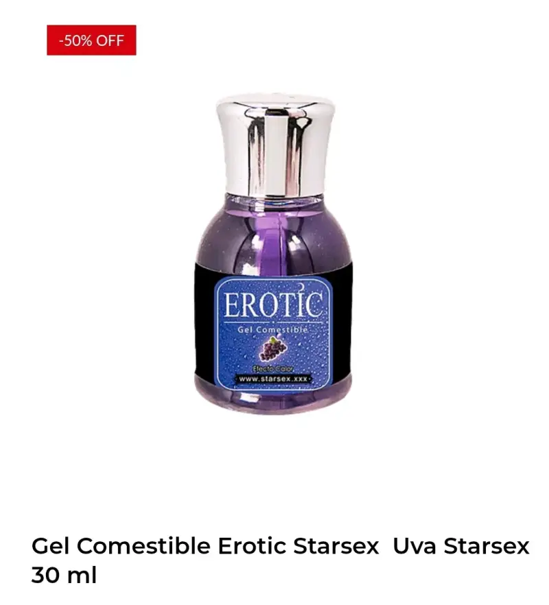 Gel Comestible Erotic Uva 30 ml