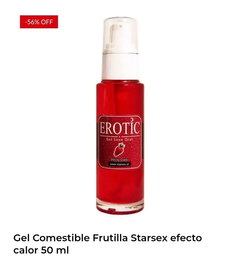 Gel comestible frutilla 50 ml