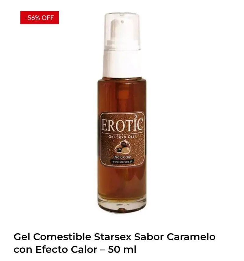 Gel comestible sabor caramelo