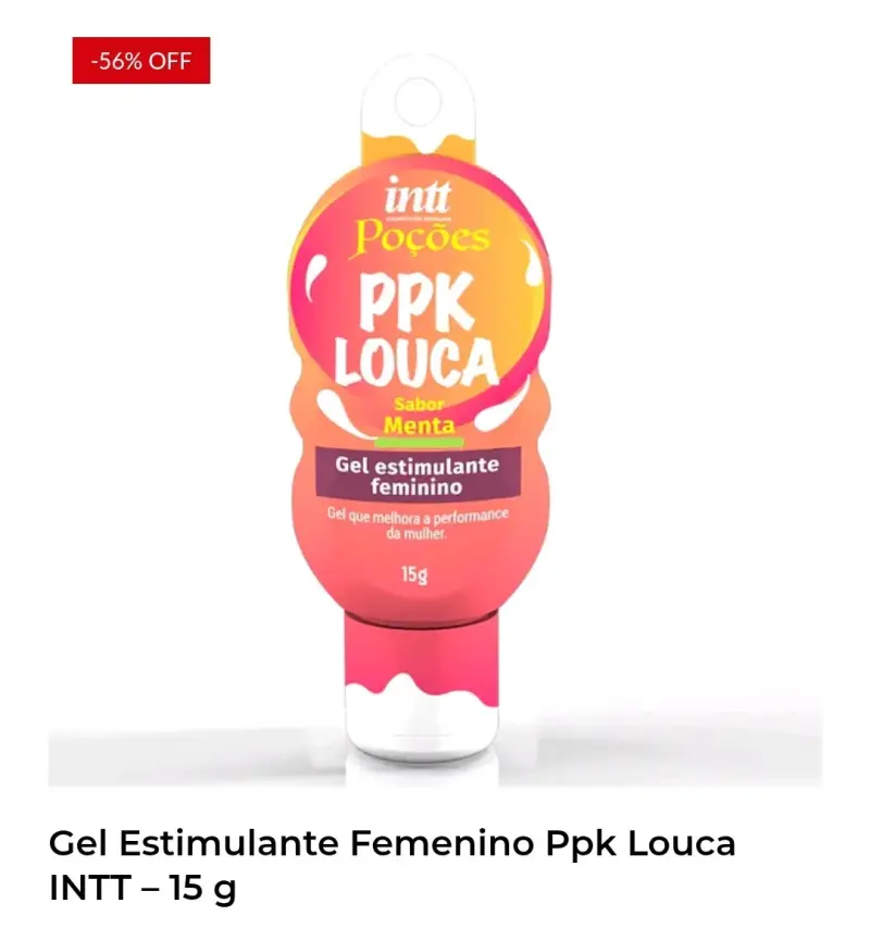 Gel estimulante femenino menta