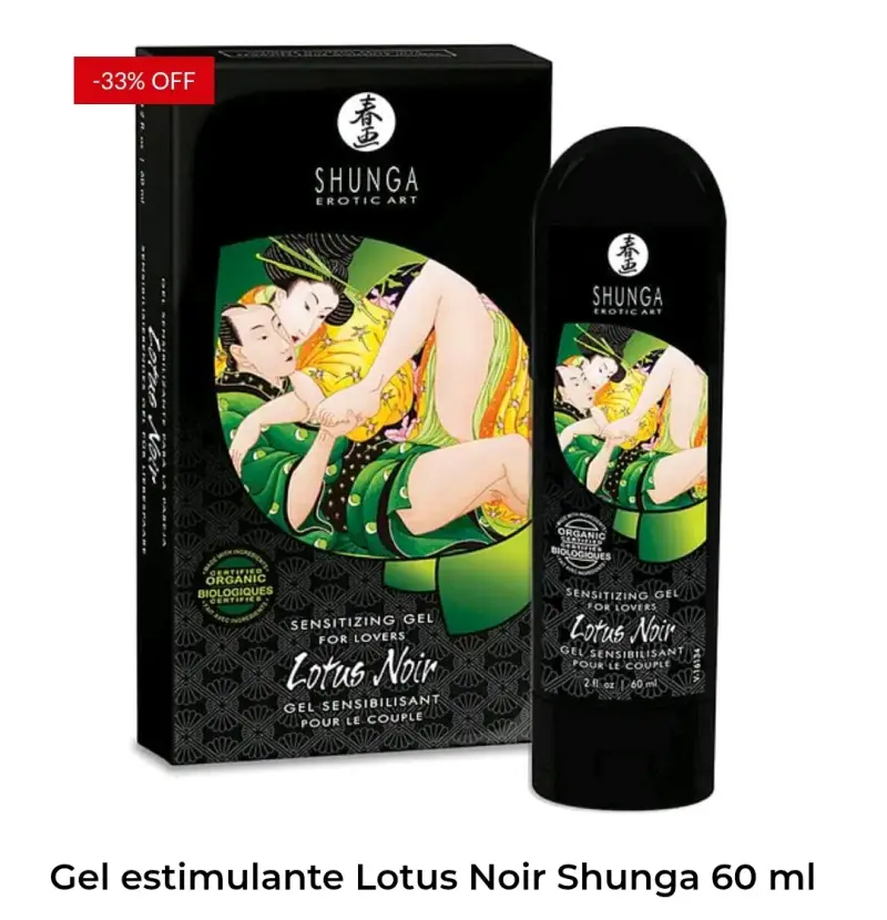 Gel estimulante Lotus Noir Shunga