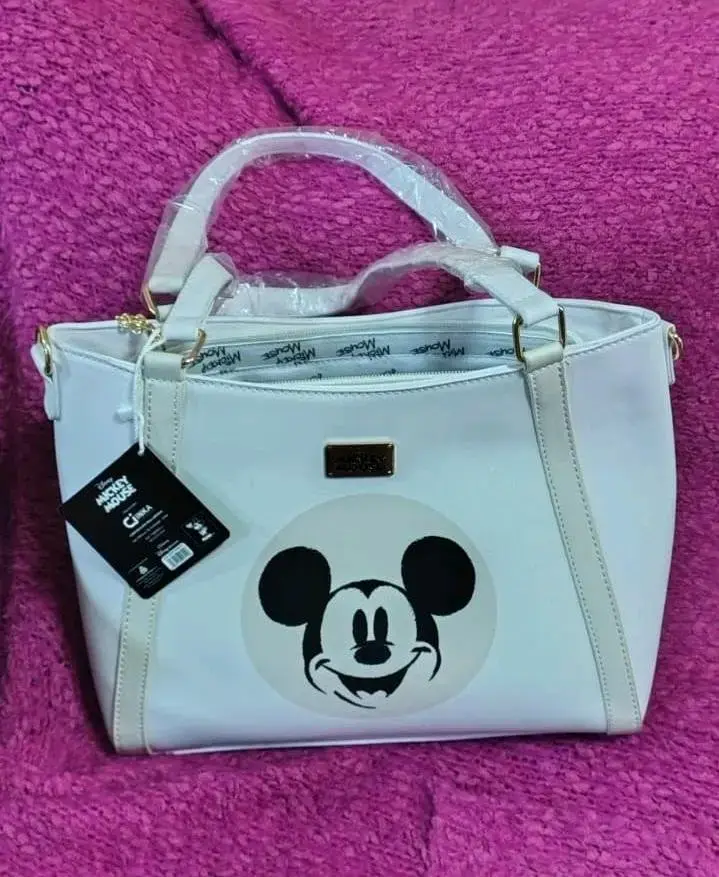 Cartera blanca Mickey Mouse - 1