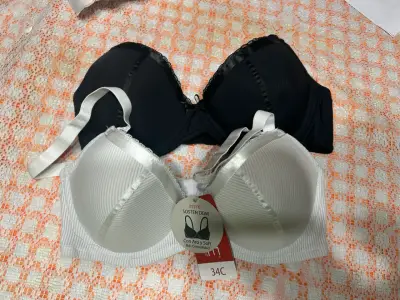 Set de sostenes negro y blanco - miniatura 1