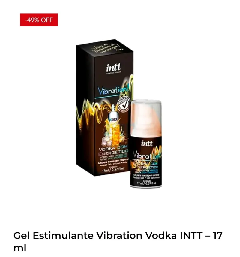 Gel Estimulante Vibration Vodka 17ml