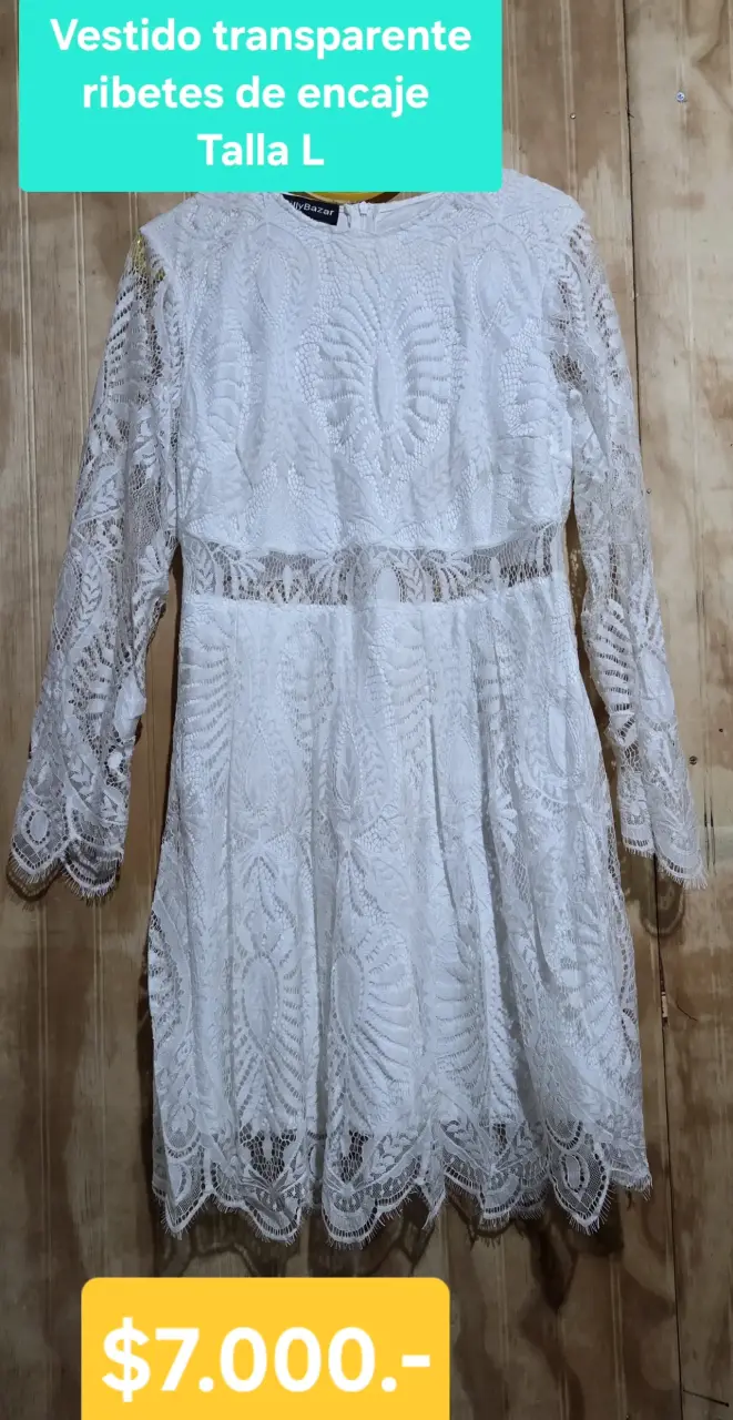 Vestido blanco de encaje